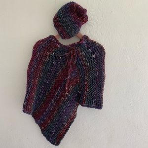 Girl poncho and hat